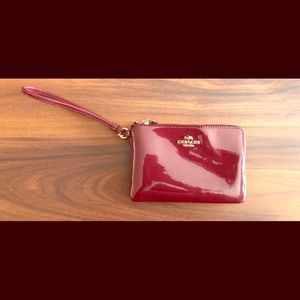 Coach patent leather wristlet